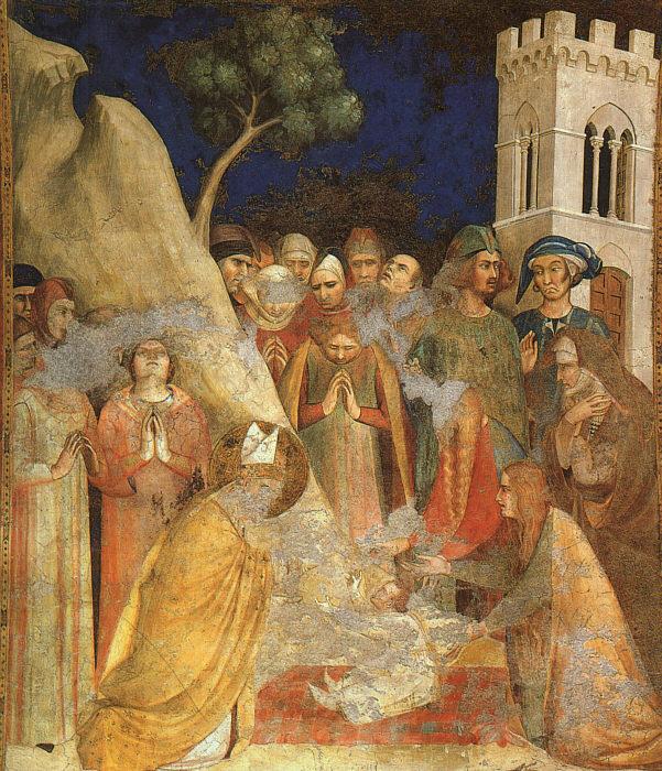Simone Martini The Miracle of the Resurrected Child oil painting picture